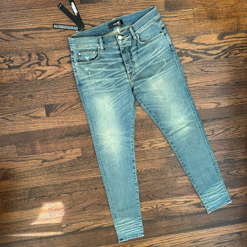 AMIRI Classic Stack Jeans Indigo Denim Sz 32 **RARE** 100% Authentic